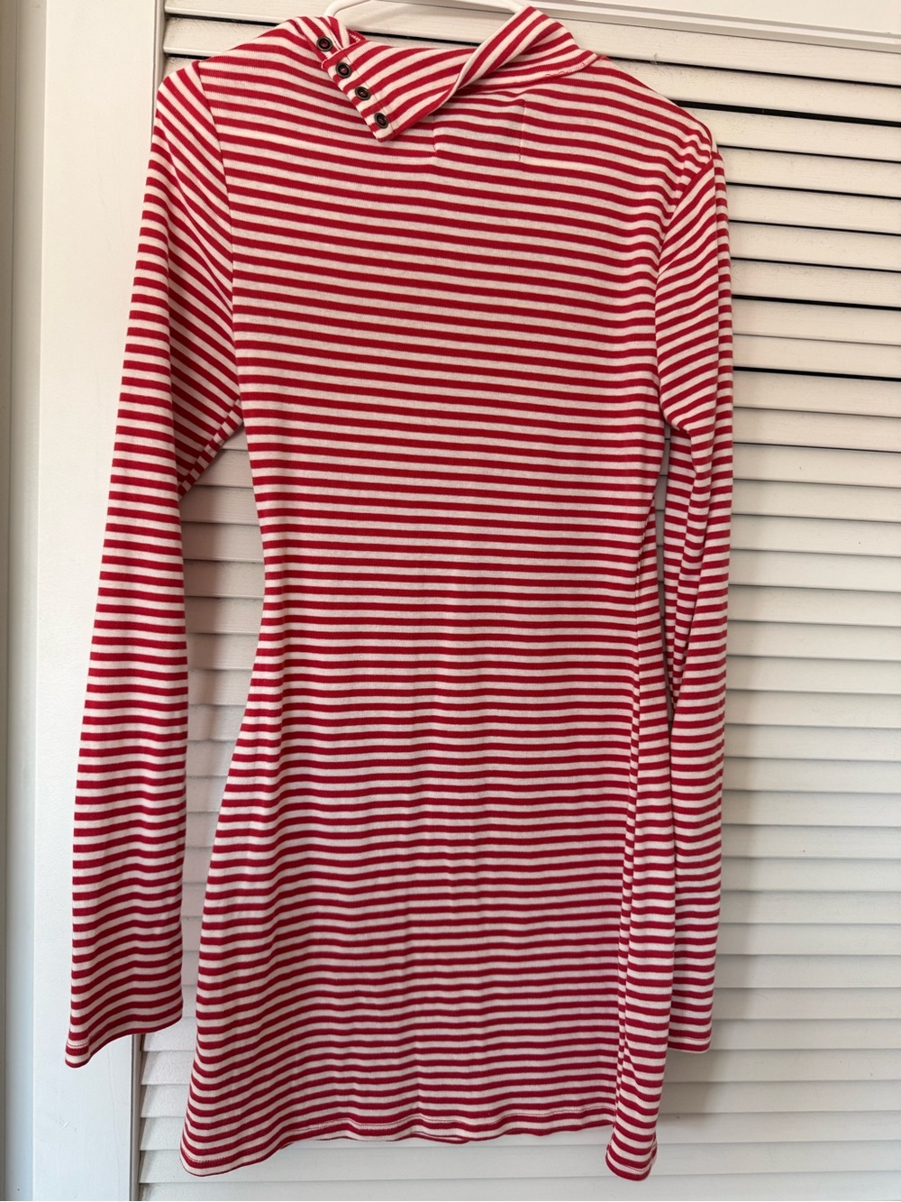 Urban Outfitters Red & White Striped Long Sleeve Dress - Picture 2 of 3